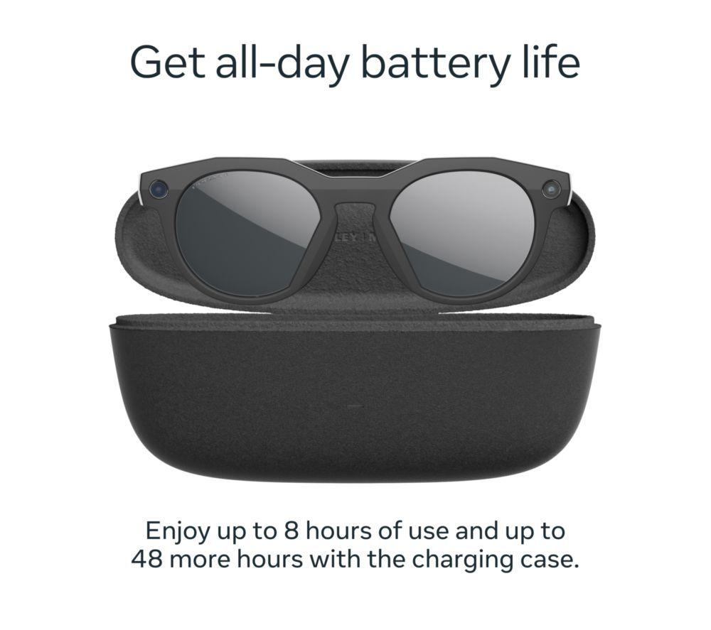 OAKLEY META HSTN Glasses - Black, Prizm Black Polarised