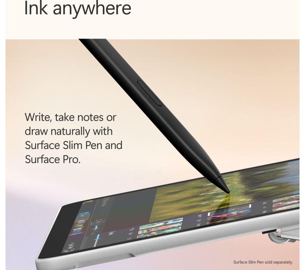 MICROSOFT Surface Pro de 12", PC Copilot+ con teclado - Snapdragon X Plus, SSD de 512 GB, Platino