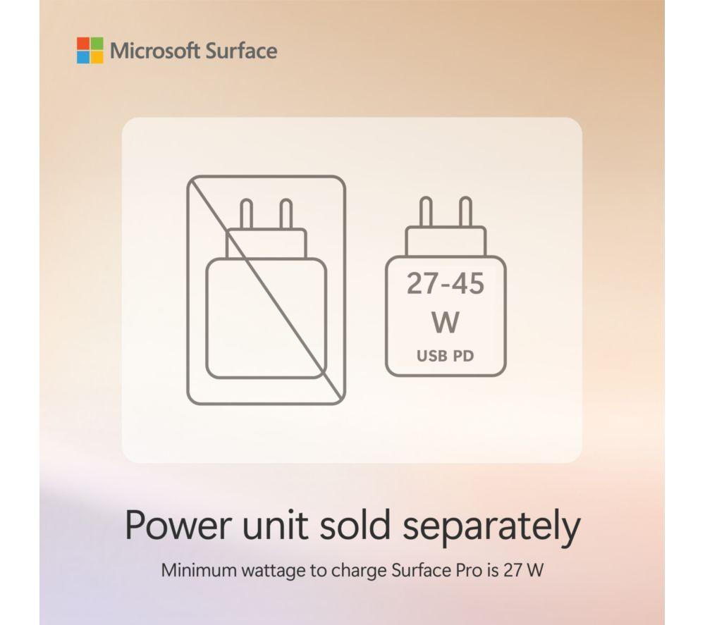 MICROSOFT Surface Pro de 12", PC Copilot+ con teclado - Snapdragon X Plus, SSD de 512 GB, Platino