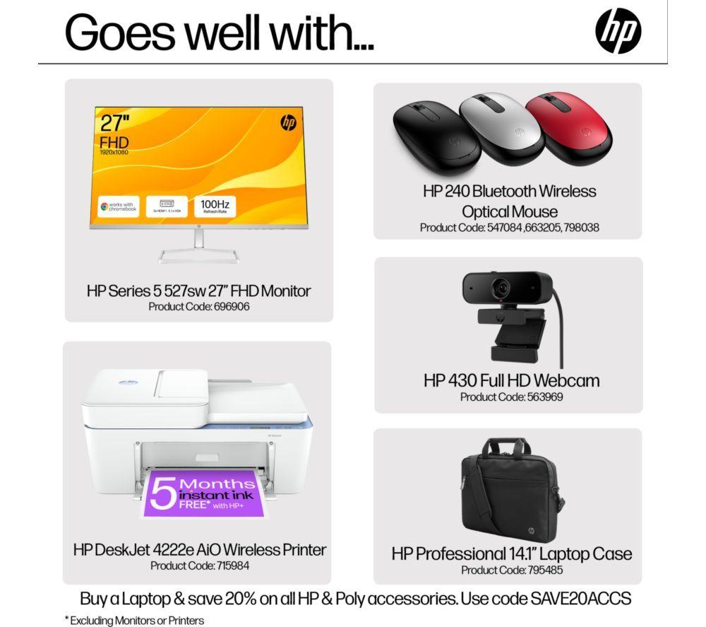 HP Pavilion SE 14-ep1520sa 14" Laptop - Intel® Core™ Ultra 5, 256 GB SSD, Silver