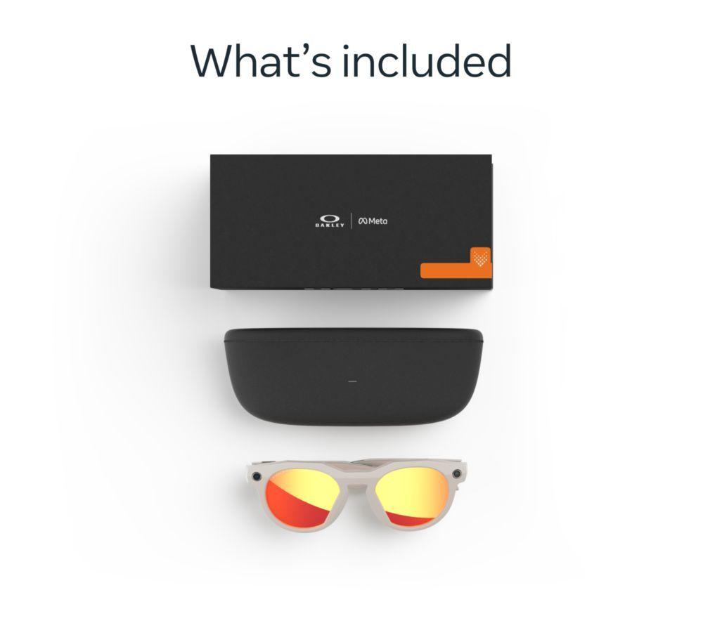 OAKLEY META HSTN Glasses - Warm Grey, Prizm Ruby