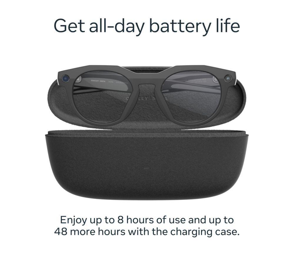 OAKLEY META HSTN Glasses - Black, Clear