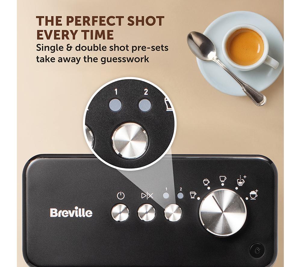 BREVILLE Prima Latte VCF183 Kaffeemaschine - Schwarz