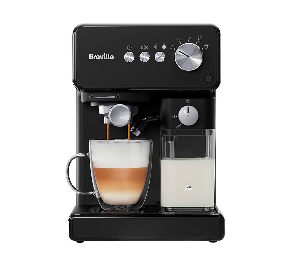 BREVILLE Prima Latte VCF183 Coffee Machine - Black