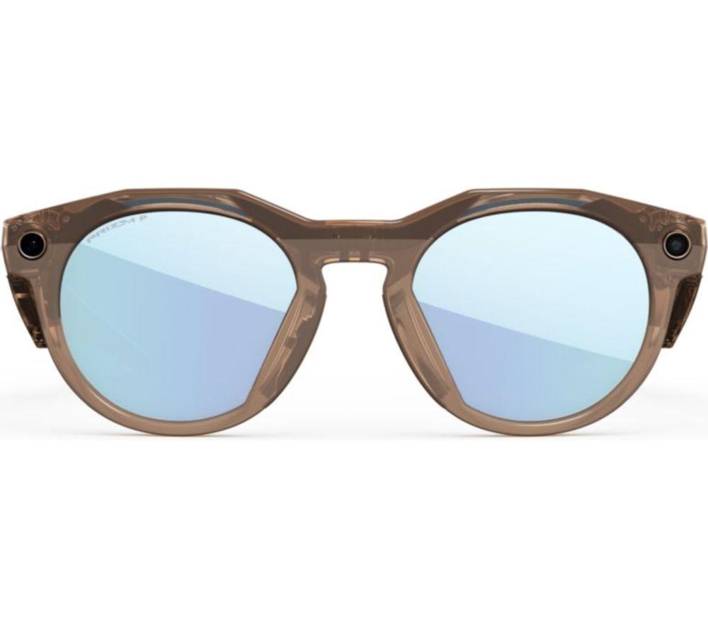 OAKLEY META HSTN Glasses - Brown Smoke, Prizm Deep Water Polarised