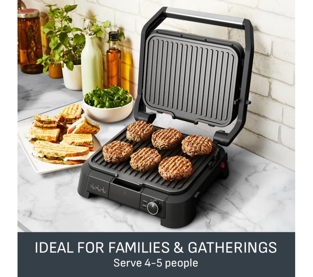 TEFAL SuperGrill Parrilla de Mesa 3 en 1 - Negro