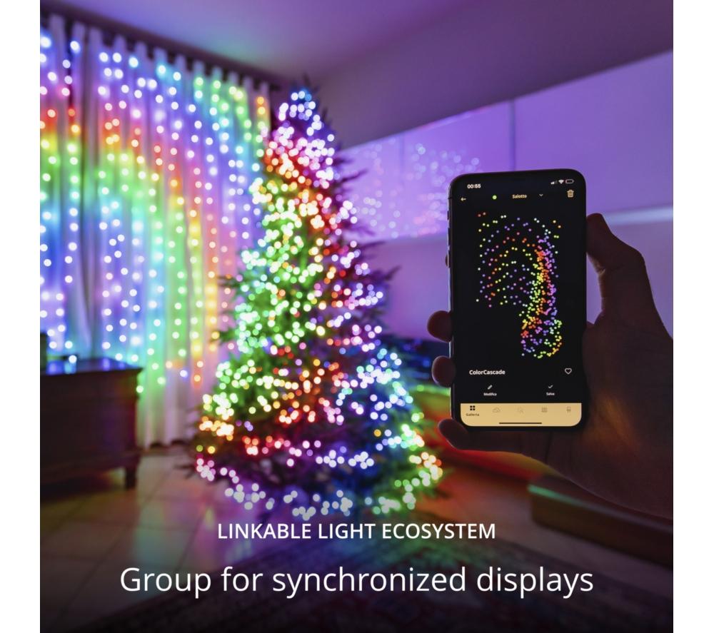 TWINKLY Curtain Gen 2.5 Smart RGB+W LED String Lights - 210 LEDs