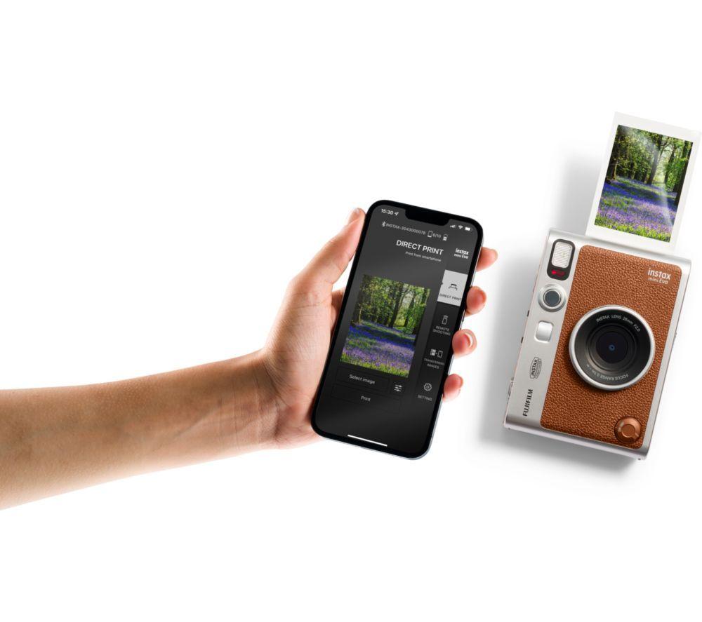 INSTAX mini Evo Digital Instant Camera - Brown