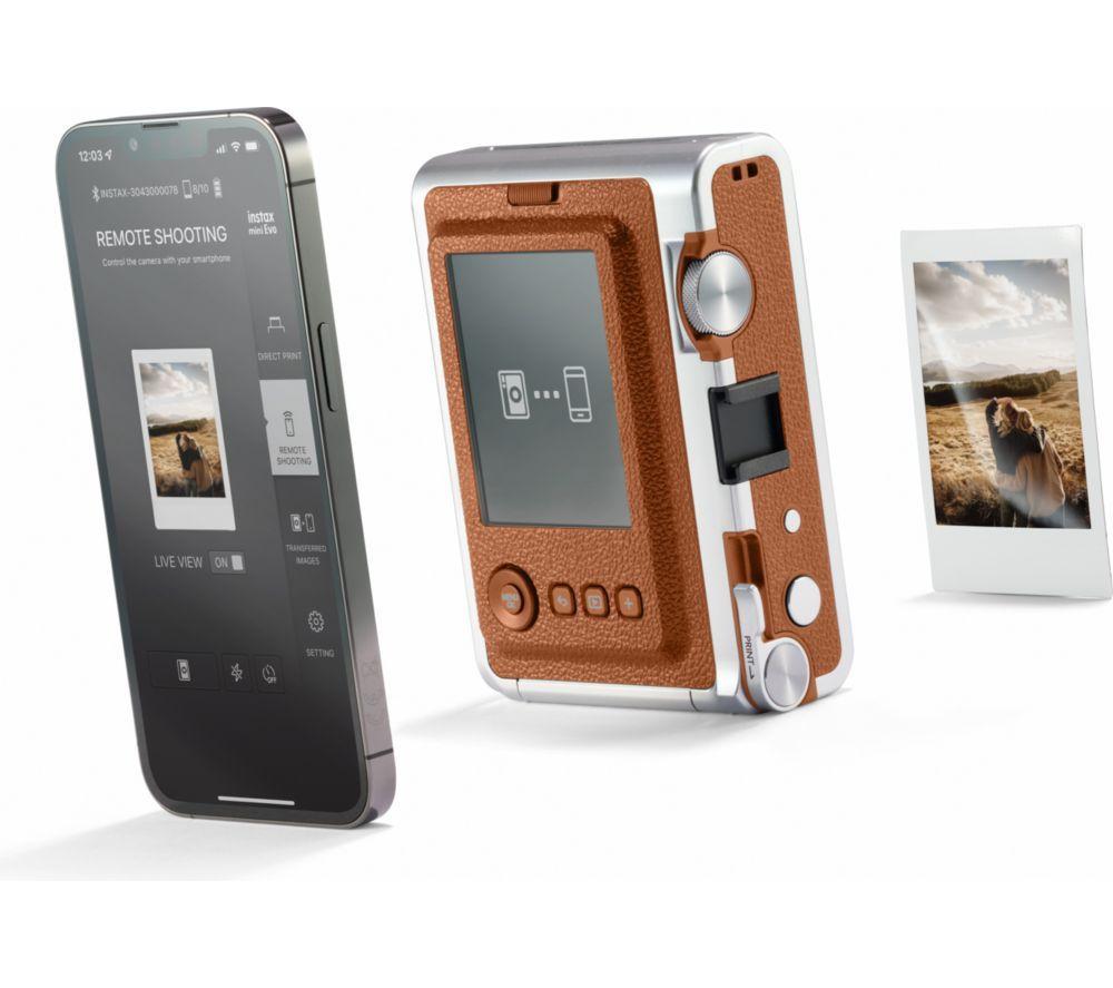 INSTAX mini Evo Digital Instant Camera - Brown