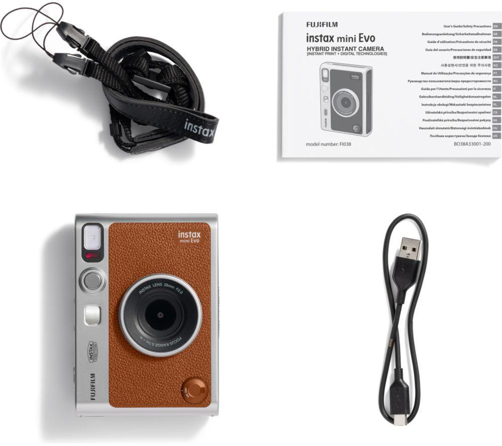 INSTAX mini Evo Digital Instant Camera - Brown
