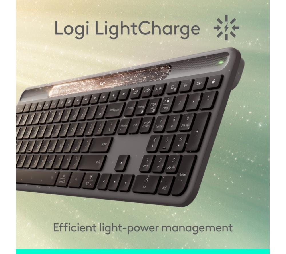 Teclado inalámbrico Logitech Signature Slim Solar+ - Grafito