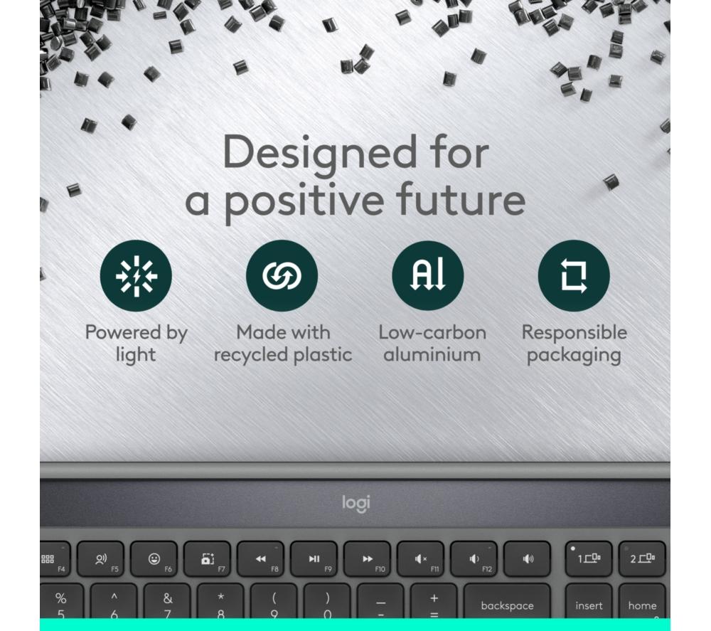 Teclado inalámbrico Logitech Signature Slim Solar+ - Grafito