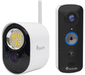 TOUCAN V3TSLC10-MLDX 1080p WiFi Video Doorbell with Chime & Security Floodlight Camera