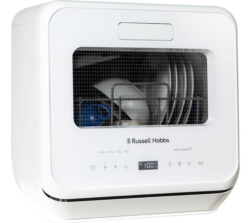 Lavavajillas de encimera RUSSELL HOBBS RH2TTDW0D1W - Blanco