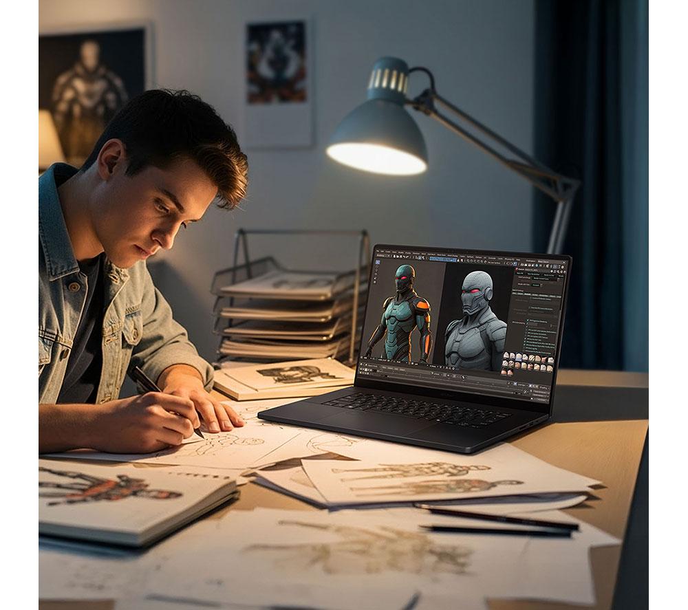 ASUS ProArt P16 Copilot+ PC Portátil OLED de 16" - AMD Ryzen AI 9, 2TB SSD, Negro Nano