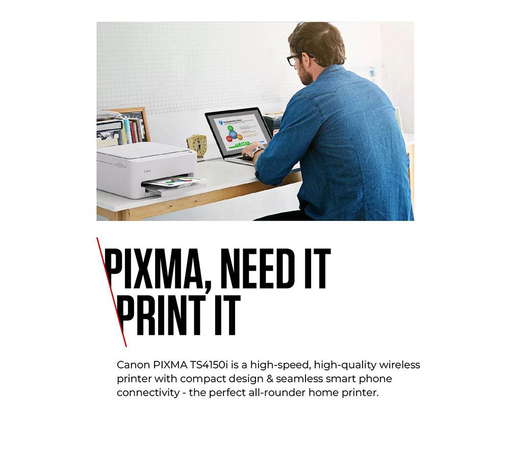 CANON PIXMA TS4150i All-in-One Wireless Inkjet Printer