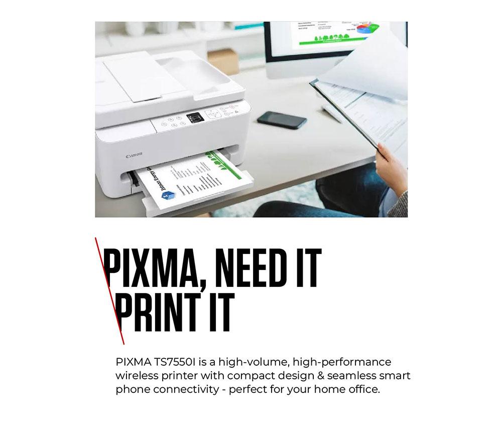 CANON PIXMA TS7550i All-in-One Wireless Inkjet Printer