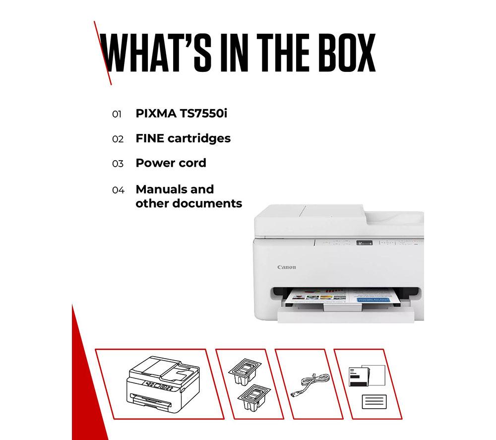 CANON PIXMA TS7550i All-in-One Wireless Inkjet Printer