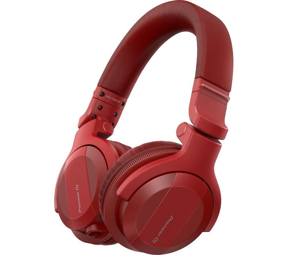 PIONEER DJ HDJ-CUE1BT-R Kabellose Bluetooth-Kopfhörer – Rot