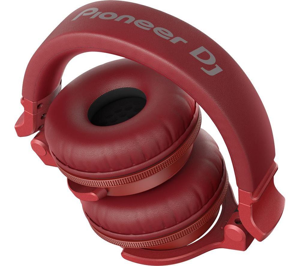 PIONEER DJ HDJ-CUE1BT-R Kabellose Bluetooth-Kopfhörer – Rot
