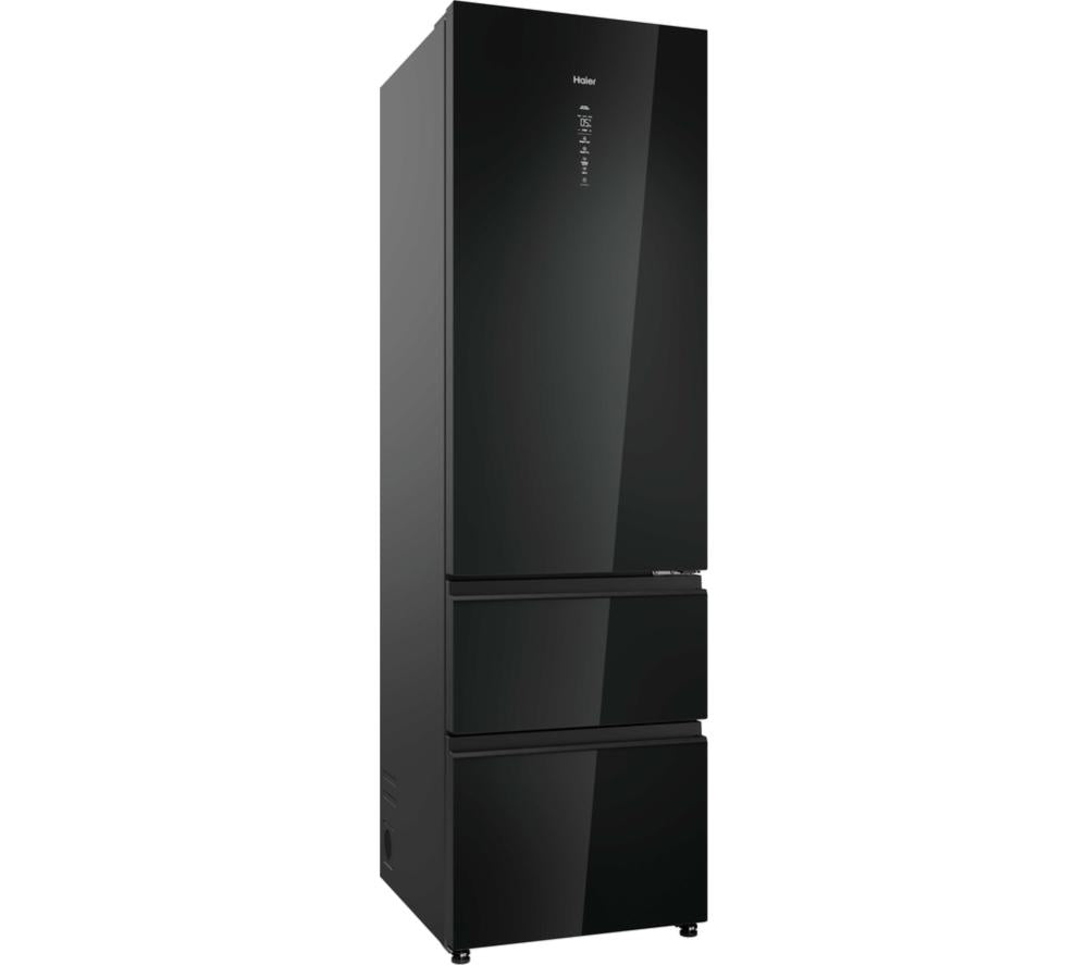 HAIER 3D 60 Series 7 No Frost HTW7620DNGB Smart-Kühl-Gefrierkombination – Obsidianschwarzglas