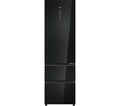 HAIER 3D 60 Series 7 No Frost HTW7620DNGB Smart Fridge Freezer - Obsidian Black Glass