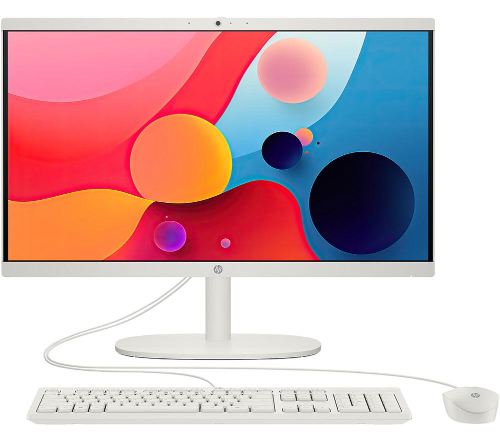 HP 22-dg0015na 21.5" All-in-One PC - Intel® N100, 128 GB UFS, White