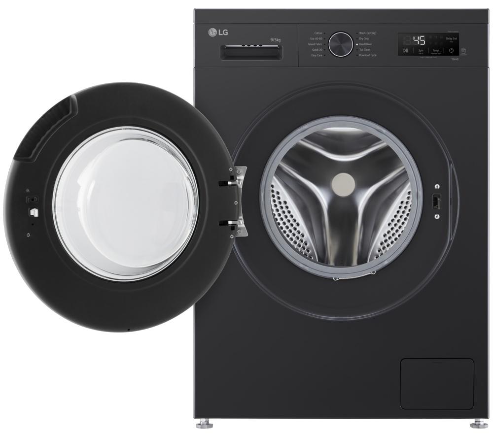 LG Series 2 Direct Drive W4X1095NNK WiFi-enabled 9 kg Washer Dryer - Onyx Black