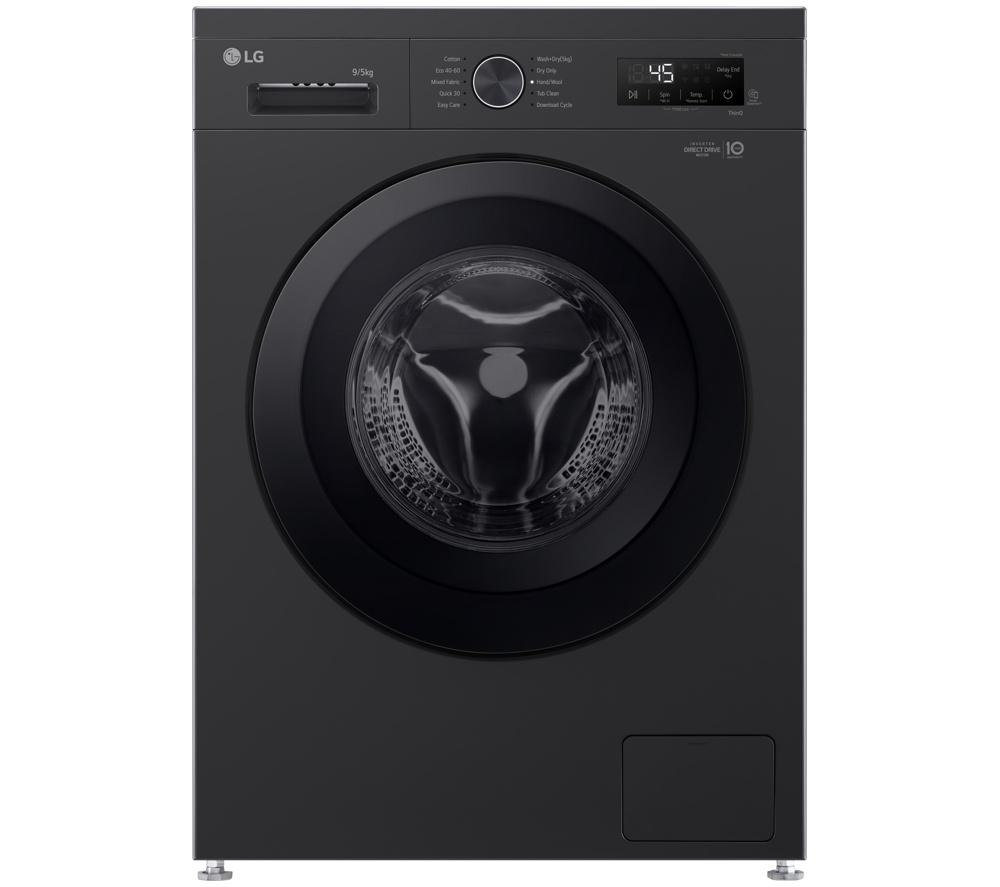 LG Series 2 Direct Drive W4X1095NNK WiFi-enabled 9 kg Washer Dryer - Onyx Black