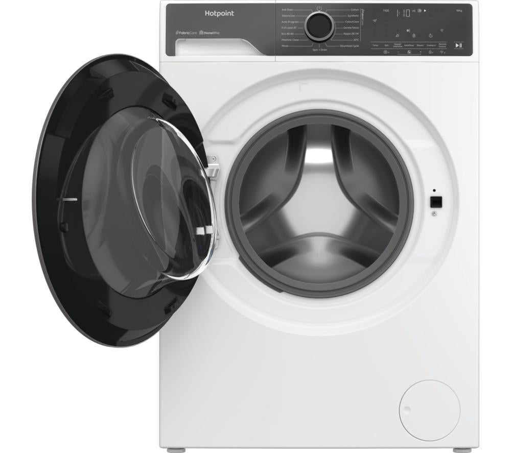 Lavadora de carga frontal HOTPOINT Fabric Care Pro HP 105A CARE UK con WiFi de 10 kg y 1400 rpm - Blanca