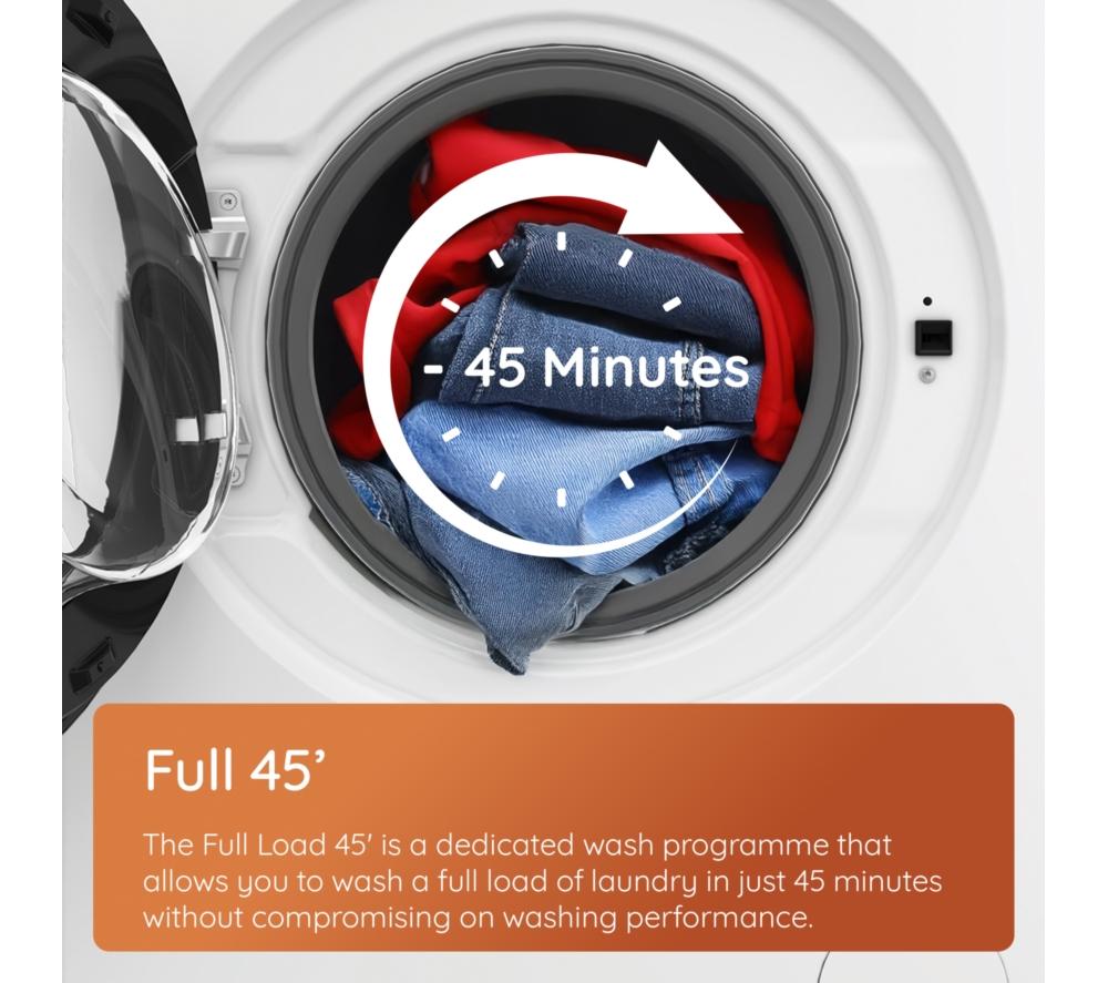 Lavadora de carga frontal HOTPOINT Fabric Care Pro HP 105A CARE UK con WiFi de 10 kg y 1400 rpm - Blanca
