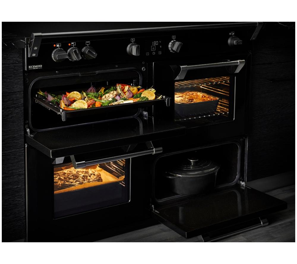 STOVES Richmond Deluxe 100Ei Electric Induction Range Cooker - Midnight Blue & Chrome