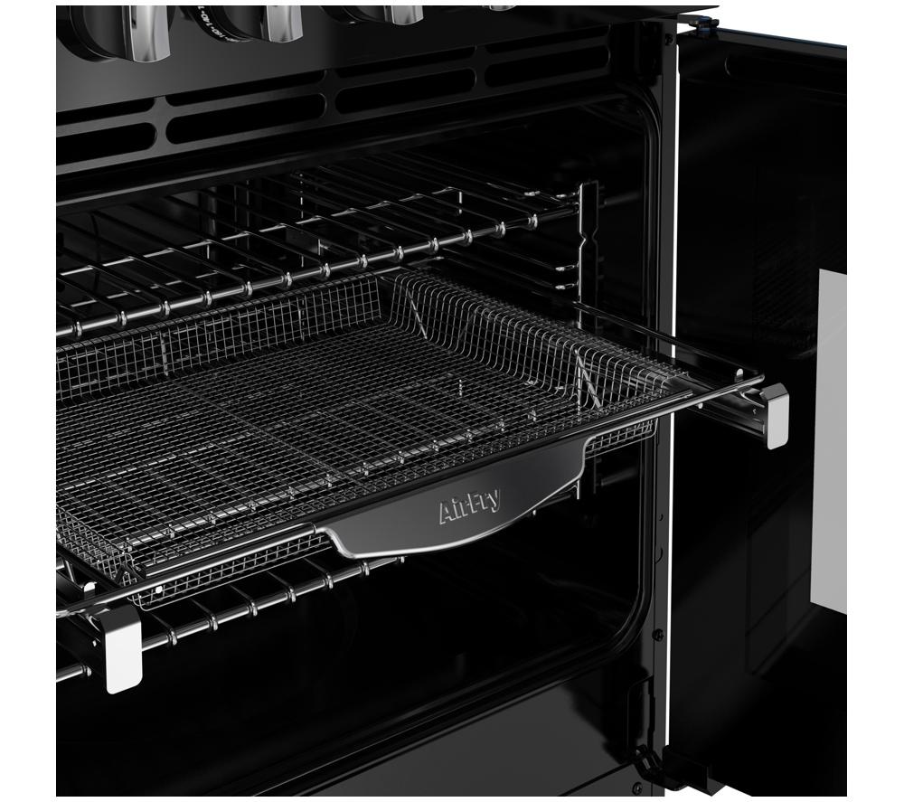 STOVES Richmond Deluxe 100DF Dual Fuel Range Cooker - Midnight Blue & Chrome
