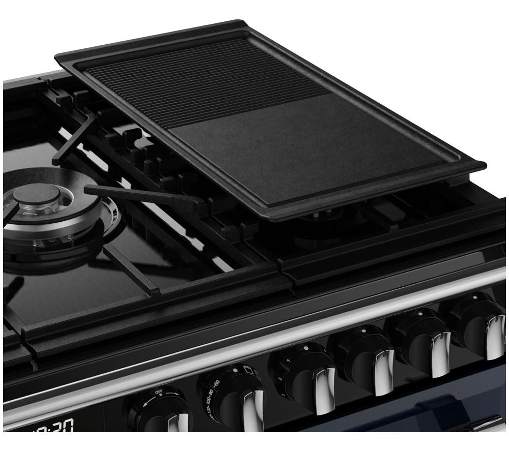STOVES Richmond Deluxe 100DF Dual Fuel Range Cooker - Midnight Blue & Chrome