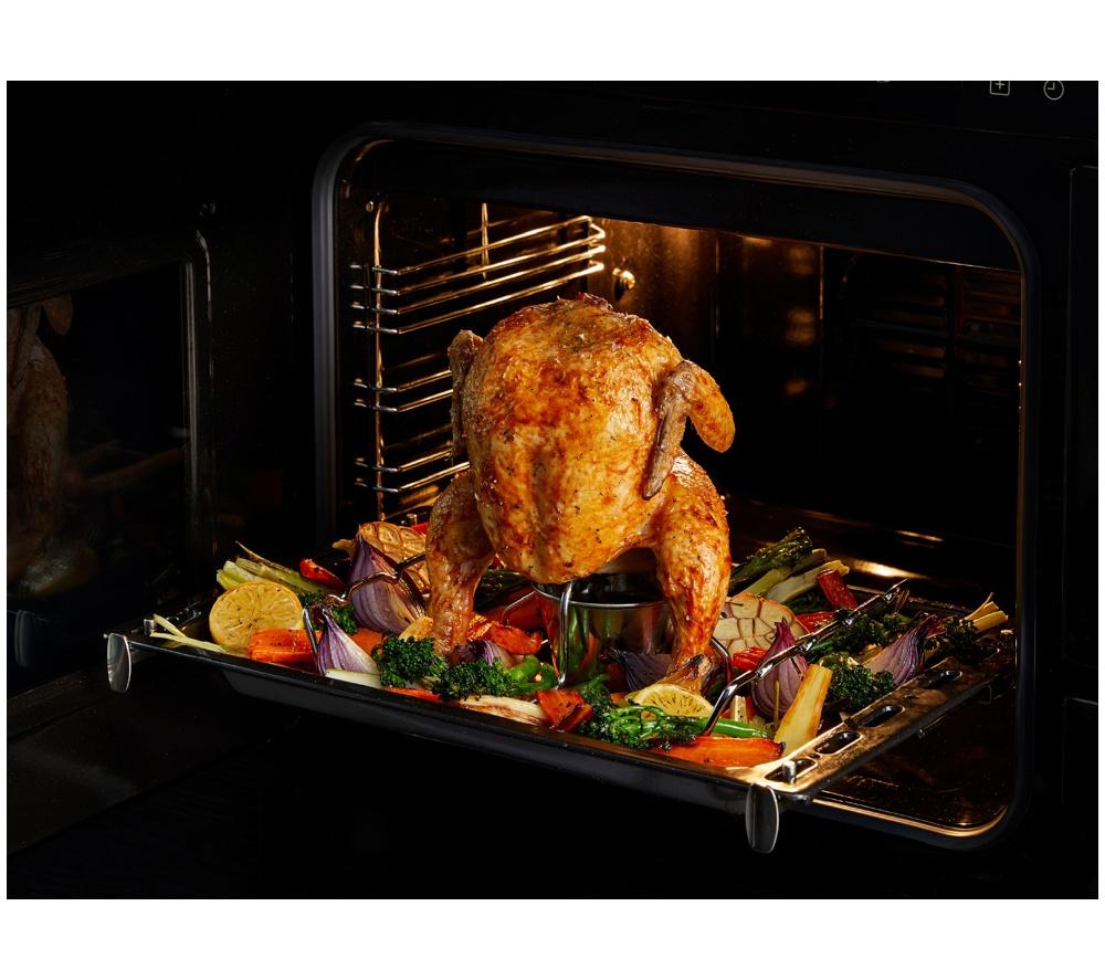 STOVES Richmond Deluxe 100DF Dual Fuel Range Cooker - Midnight Blue & Chrome