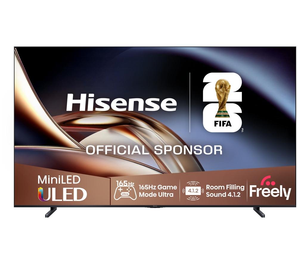 HISENSE U8Q 100" Mini LED 4K 165Hz Smart AI TV with Freely - 100U8QTUK