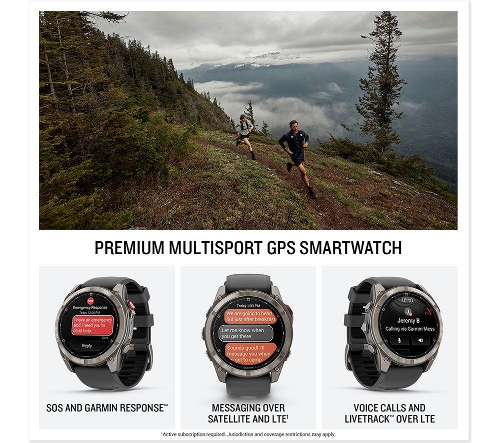 GARMIN fenix 8 Pro AMOLED Smart Watch - Graphite & Black, 51 mm