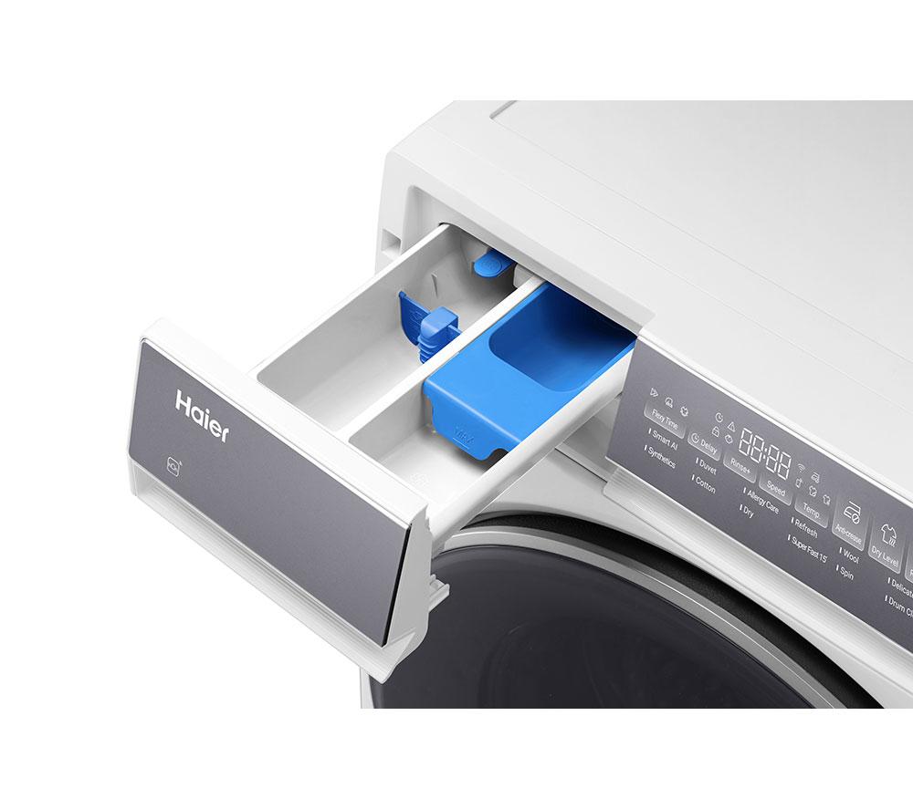 HAIER X Series 7 HWD100-B14367UUK Waschtrockner, 10 kg, WLAN – Weiß