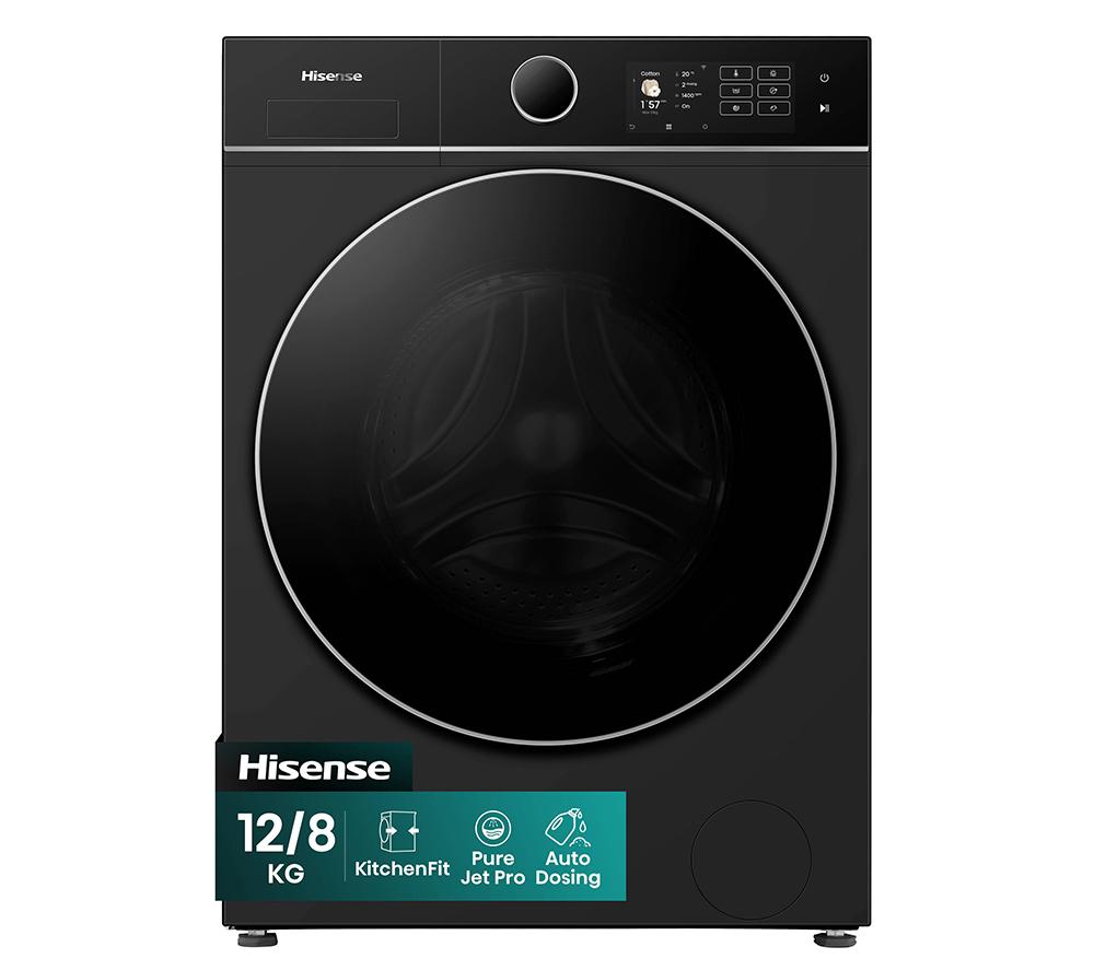 HISENSE KitchenFit 5i Series WD5I1245BBR WiFi-enabled 12 kg Washer Dryer - Black