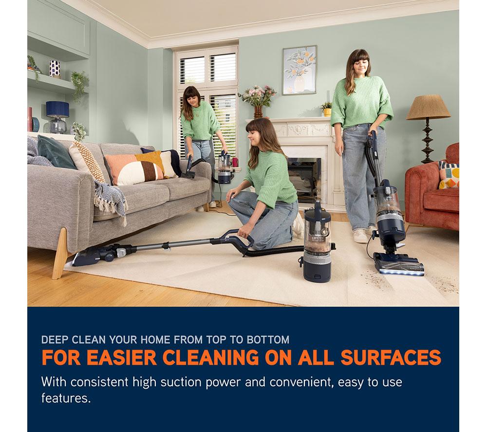 VAX LiftOut Multi Pet-Design Upright Bagless Vacuum Cleaner - Navy & Titanium