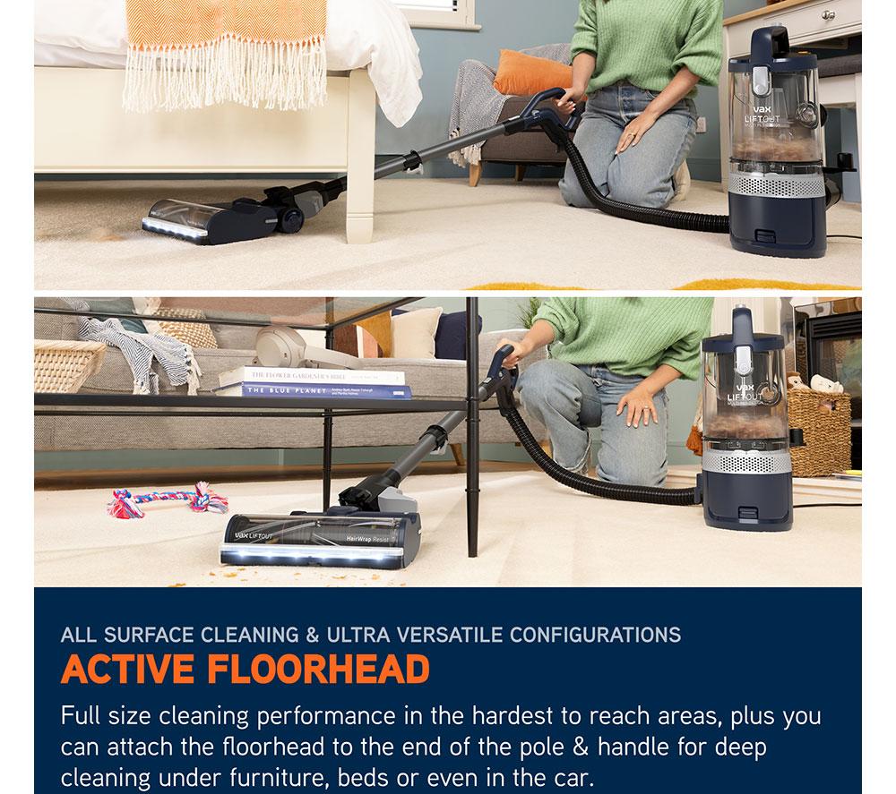 VAX LiftOut Multi Pet-Design Upright Bagless Vacuum Cleaner - Navy & Titanium