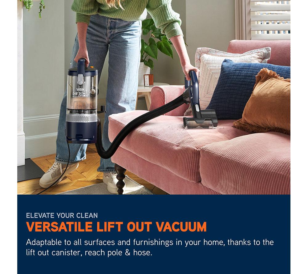 VAX LiftOut Multi Pet-Design Upright Bagless Vacuum Cleaner - Navy & Titanium