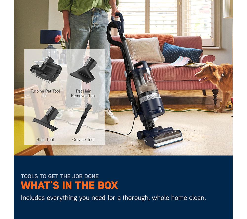 VAX LiftOut Multi Pet-Design Upright Bagless Vacuum Cleaner - Navy & Titanium