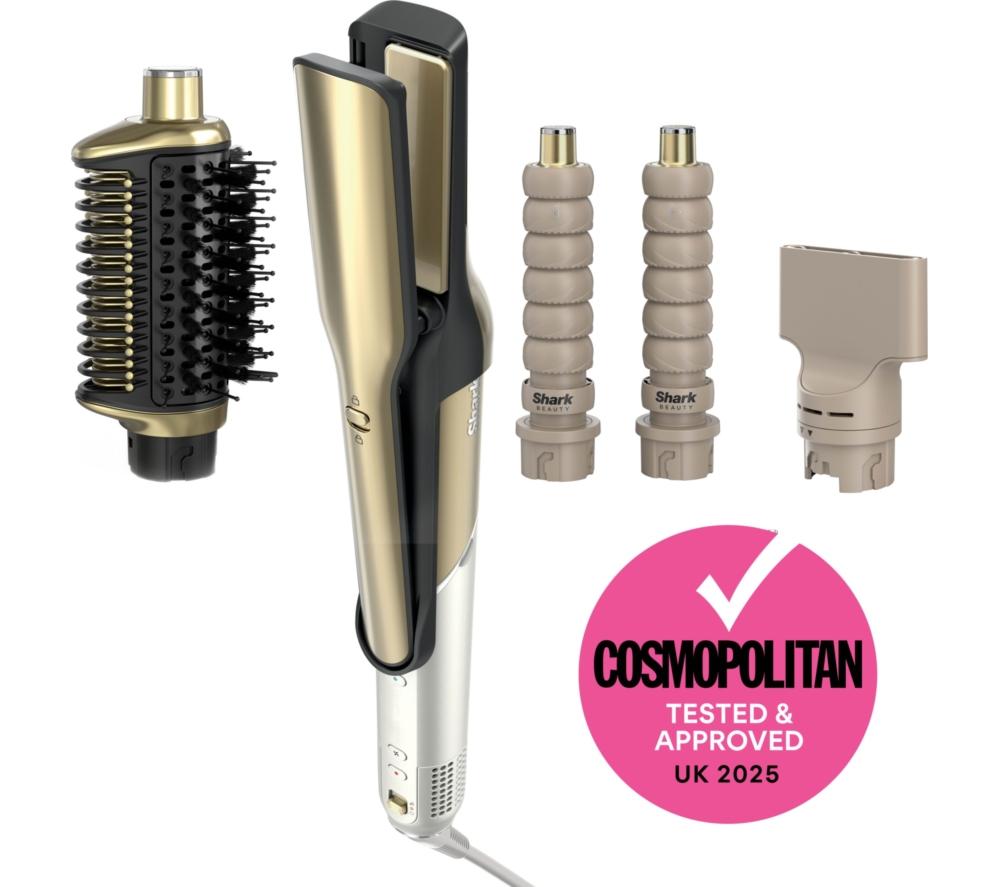 SHARK Glam Straight & Waves Multi-Styler HD6041SUK - Gold