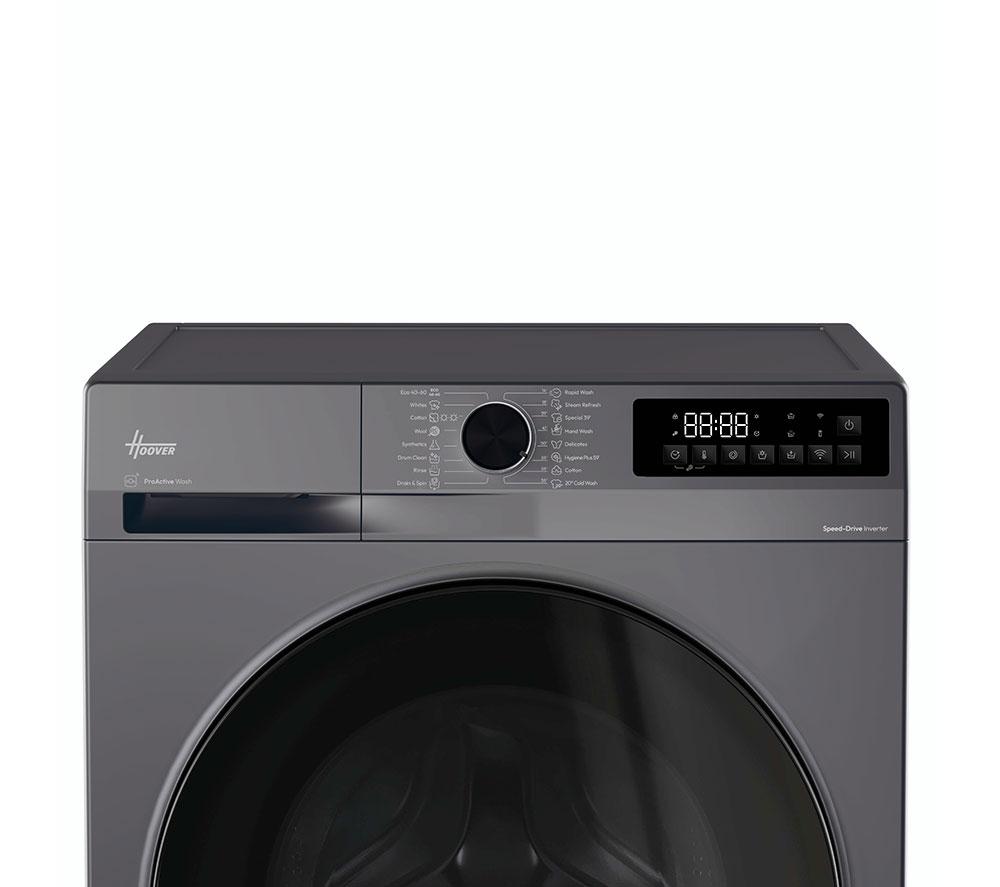 HOOVER Pro Wash Series 3 HBWR 4106B8G-80 WLAN-fähiger 10 kg Waschtrockner – Graphit