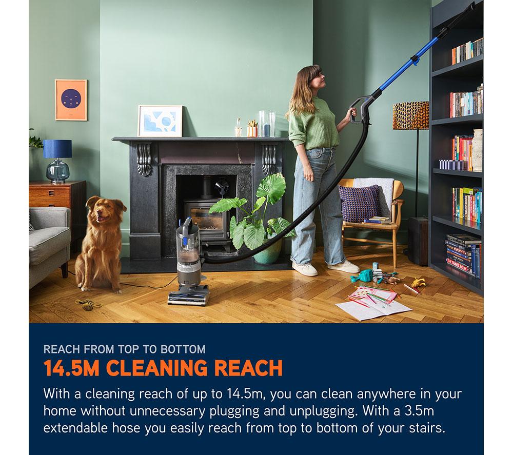 VAX LiftOut Reach Pet Upright Bagless Vacuum Cleaner - Graphite & Blue