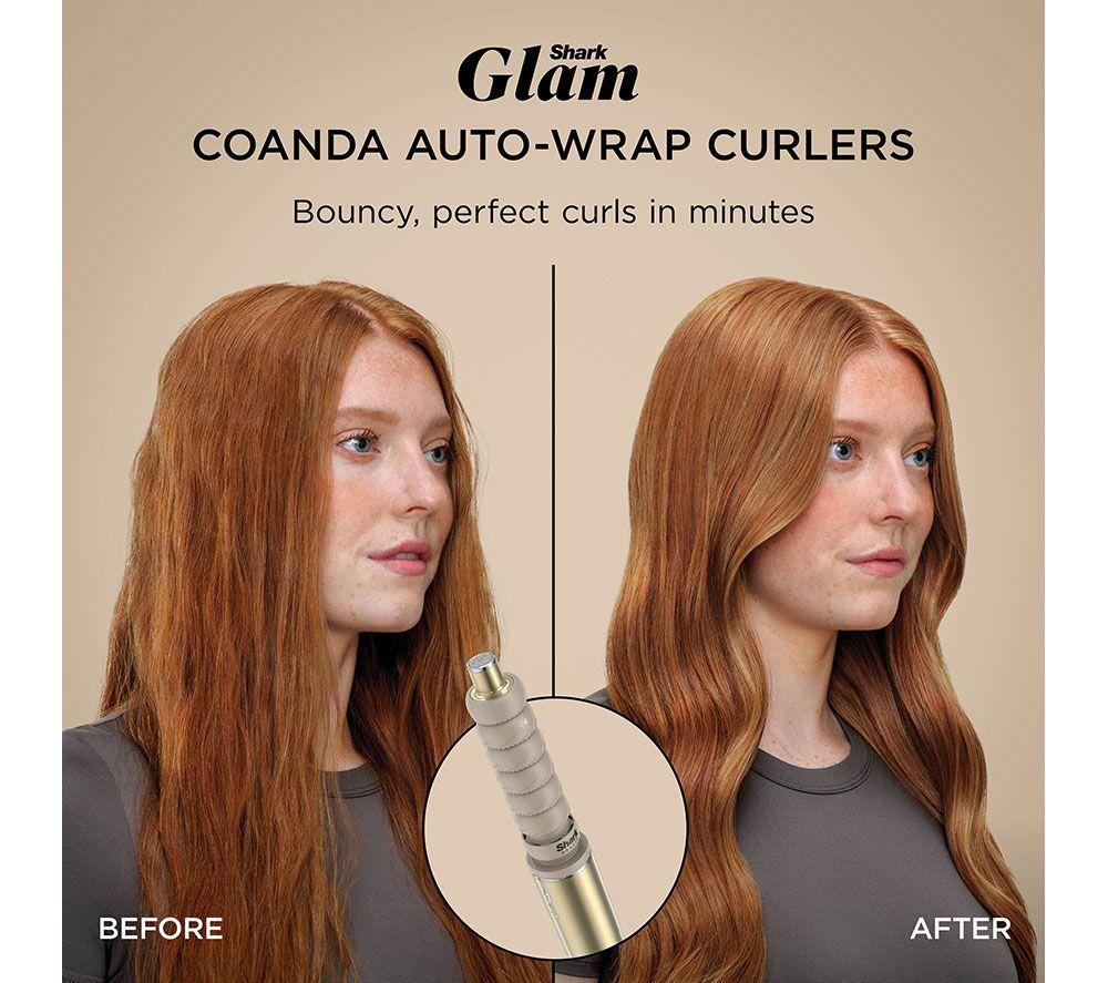 SHARK Glam Straight, Waves & Curls HD6052SUK Multi-Styler - Gold
