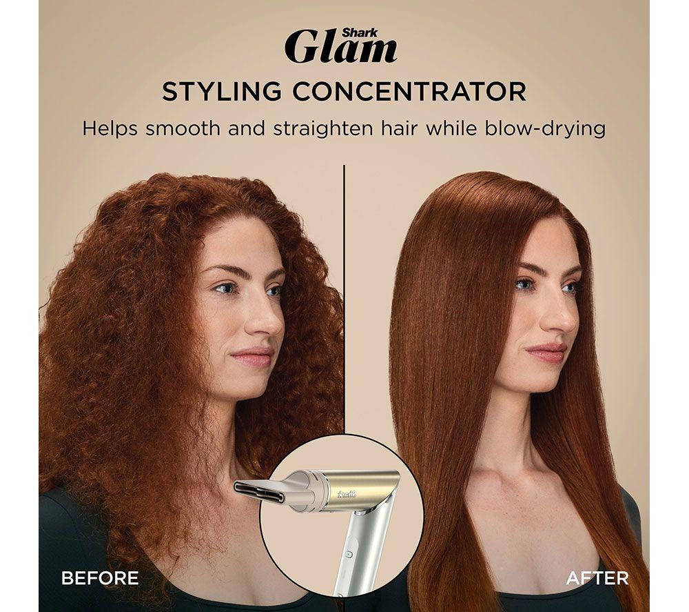 SHARK Glam Straight, Waves & Curls HD6052SUK Multi-Styler - Gold