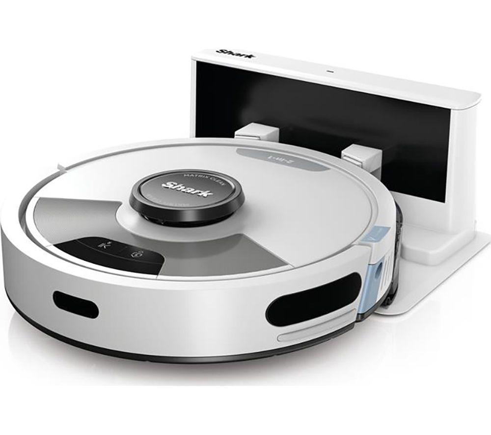SHARK RV2620WDUKWH Matrix Plus 2-in-1 Robot Vacuum Cleaner - White & Silver