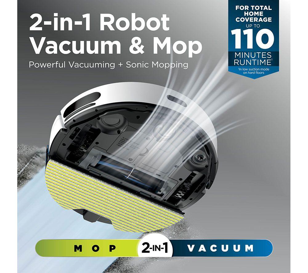 SHARK RV2620WDUKWH Matrix Plus 2-in-1 Robot Vacuum Cleaner - White & Silver